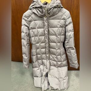 Cole Haan Beige Puffer Jacket 3/4 length